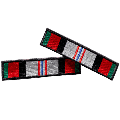 Afghanistan Campaign Ribbon Patch Set