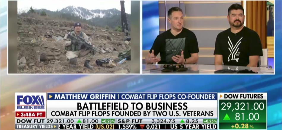 Combat Flip Flops on Fox Business Mornings with Maria