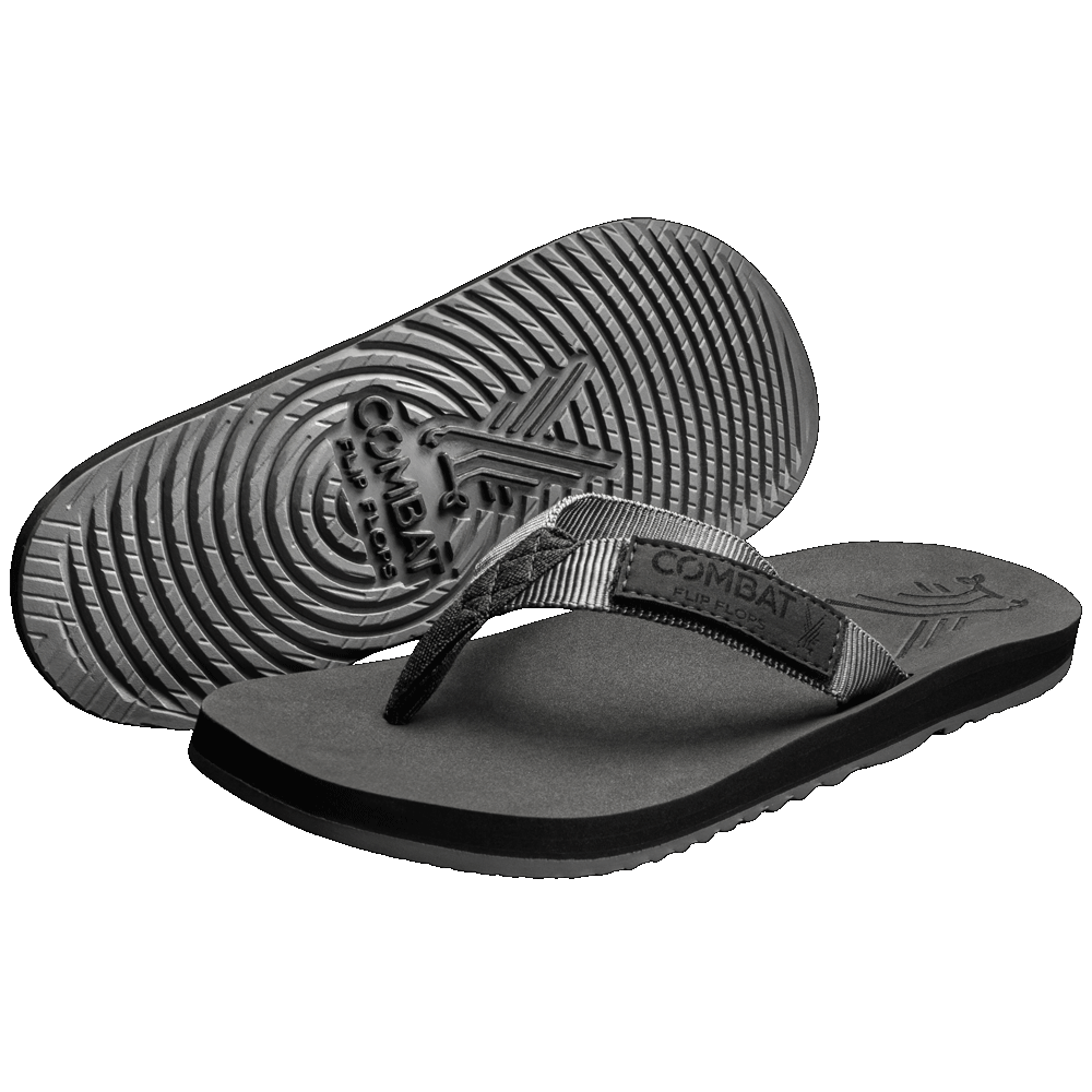 Women's Shadow Grey Flip Flops – Combat Flip Flops