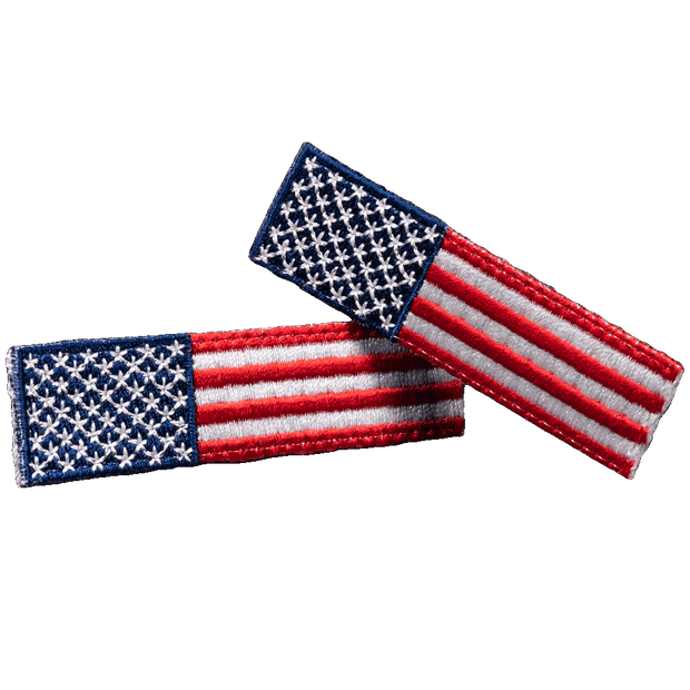 THESE COLORS DON'T RUN - AMERICAN FLAG - IRON ON PATCH