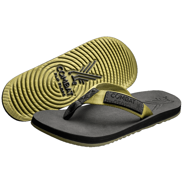 Mens green sales flip flops